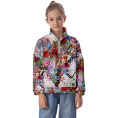 Valentine s Day Heart Artistic Psychedelic Kids  Half Zip Hoodie