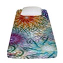 Psychedelic Flowers Yellow Abstract Psicodelia Fitted Sheet (Single Size) View1