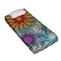 Psychedelic Flowers Yellow Abstract Psicodelia Fitted Sheet (Single Size) View2