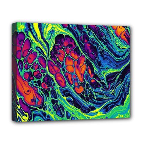 Color Colorful Geoglyser Abstract Holographic Deluxe Canvas 20  X 16  (stretched)