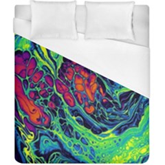 Color Colorful Geoglyser Abstract Holographic Duvet Cover (california King Size) by Modalart