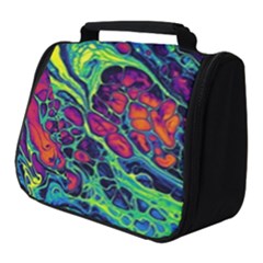 Color Colorful Geoglyser Abstract Holographic Full Print Travel Pouch (small) by Modalart