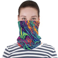 Color Colorful Geoglyser Abstract Holographic Face Seamless Bandana (adult)