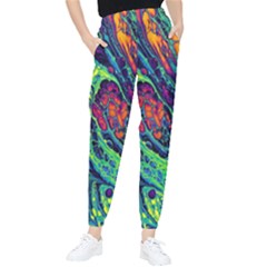 Color Colorful Geoglyser Abstract Holographic Women s Tapered Pants by Modalart