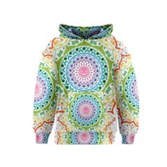 Mandala Pattern Rainbow Pride Kids  Pullover Hoodie