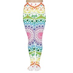 Mandala Pattern Rainbow Pride Tights