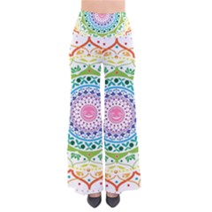 Mandala Pattern Rainbow Pride So Vintage Palazzo Pants by Vaneshop