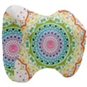 Mandala Pattern Rainbow Pride Head Support Cushion View3