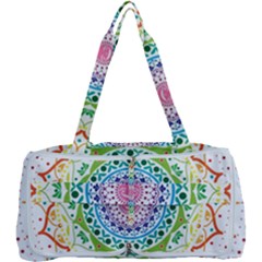 Mandala Pattern Rainbow Pride Multi Function Bag by Vaneshop