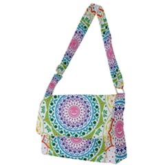 Mandala Pattern Rainbow Pride Full Print Messenger Bag (s) by Vaneshop