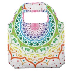 Mandala Pattern Rainbow Pride Premium Foldable Grocery Recycle Bag by Vaneshop