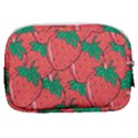 Texture Sweet Strawberry Dessert Food Summer Pattern Make Up Pouch (Small) View2