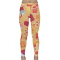 Fast Junk Food  Pizza Burger Cool Soda Pattern Classic Yoga Leggings View1