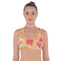 Fast Junk Food  Pizza Burger Cool Soda Pattern Cross Back Sports Bra View1