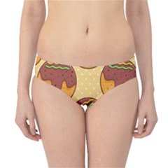 Takoyaki Food Seamless Pattern Hipster Bikini Bottoms by Sarkoni