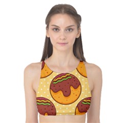 Takoyaki Food Seamless Pattern Tank Bikini Top by Sarkoni