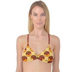 Takoyaki Food Seamless Pattern Reversible Tri Bikini Top by Sarkoni