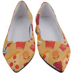 Fast Junk Food  Pizza Burger Cool Soda Pattern Women s Block Heels  by Sarkoni