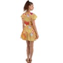 Fast Junk Food  Pizza Burger Cool Soda Pattern Flutter Sleeve Wrap Dress View2