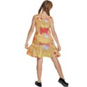 Fast Junk Food  Pizza Burger Cool Soda Pattern Kids  Sleeveless Tiered Mini Dress View4