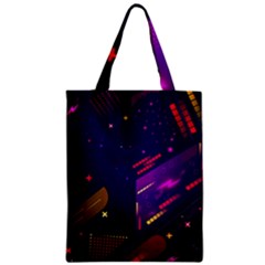 Vector Design Gamming Sytle Retro Art Pattern Zipper Classic Tote Bag by Sarkoni