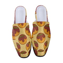 Takoyaki Food Seamless Pattern Women s Classic Backless Heels by Sarkoni