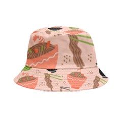 Doodle Yakisoba Seamless Pattern Inside Out Bucket Hat by Sarkoni