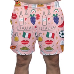 Food Pattern Italia Men s Shorts by Sarkoni