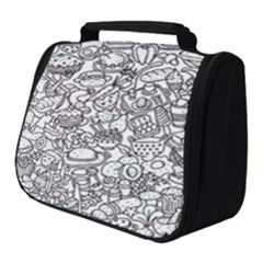 Food Doodle Pattern Full Print Travel Pouch (small) by Sarkoni