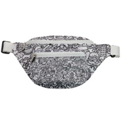 Food Doodle Pattern Fanny Pack by Sarkoni