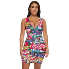 Pop Art Food Cute Patterns Draped Bodycon Dress by Sarkoni