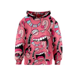 Big Mouth Worm Kids  Pullover Hoodie by Dutashop