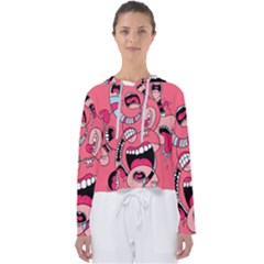 Big Mouth Worm Women s Slouchy Sweat