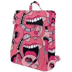 Big Mouth Worm Flap Top Backpack by Dutashop