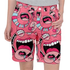 Big Mouth Worm Women s Pocket Shorts by Dutashop