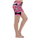 Big Mouth Worm Lightweight Velour Yoga Shorts View3