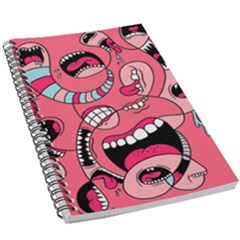 Big Mouth Worm 5 5  X 8 5  Notebook by Dutashop