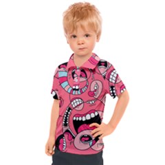 Big Mouth Worm Kids  Polo T-shirt