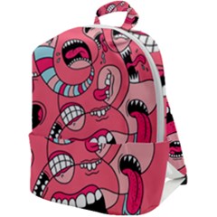 Big Mouth Worm Zip Up Backpack by Dutashop