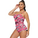 Big Mouth Worm Retro Full Coverage Swimsuit View2