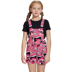 Big Mouth Worm Kids  Short Overalls by Dutashop