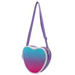 Blue Pink Purple Heart Shoulder Bag by Dutashop