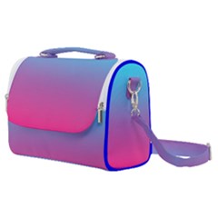 Blue Pink Purple Satchel Shoulder Bag