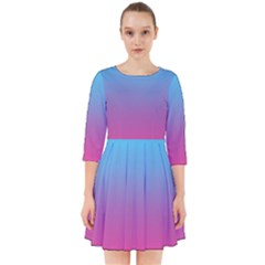 Blue Pink Purple Smock Dress by Dutashop