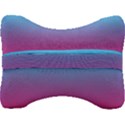 Blue Pink Purple Velour Seat Head Rest Cushion View2