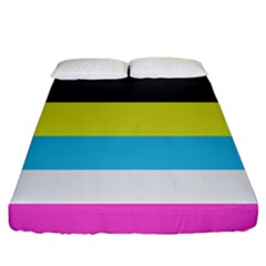 Bigender Flag Copy Fitted Sheet (california King Size) by Dutashop