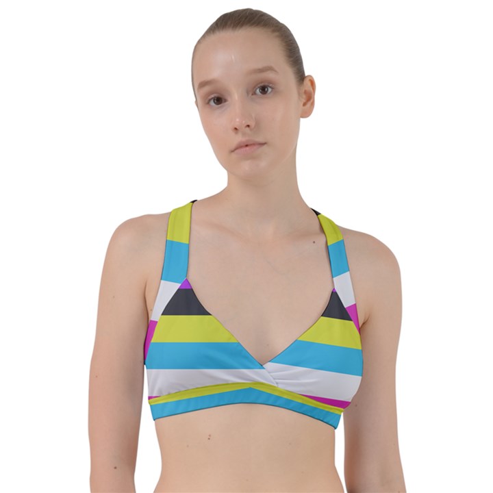 Bigender Flag Copy Sweetheart Sports Bra