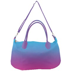 Blue Pink Purple Removable Strap Handbag by Dutashop