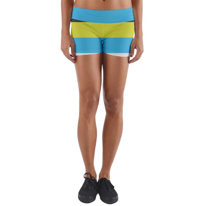 Bigender Flag Copy Yoga Shorts