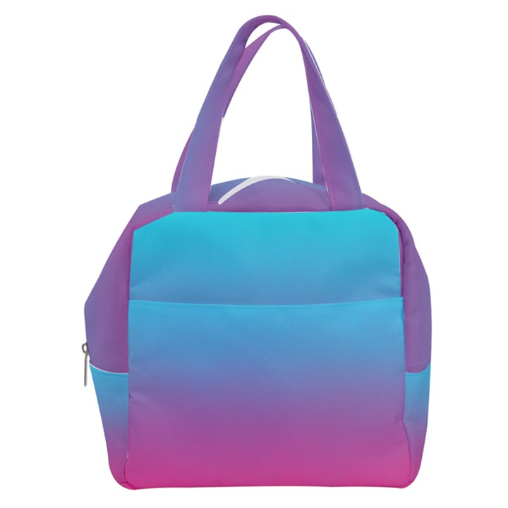 Blue Pink Purple Boxy Hand Bag